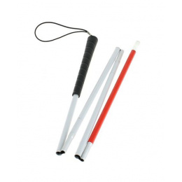 White Folding Guide Cane for the Visually Impaired - Fayet
