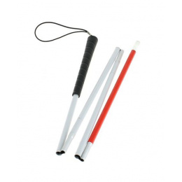 White Folding Guide Cane for Visually Impaired - Fayet