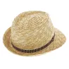 Chapeau Trilby Pachuca Paille Naturel - Traclet Reference : 5372 | Chapellerie Traclet