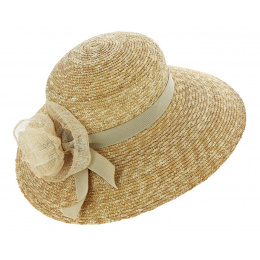 Marzial Summer Wide-Brimmed Hat Natural Straw - Traclet