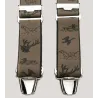 Beige Hunting Harness Suspenders - Animal Pattern Reference: 7508 | Chapellerie Traclet