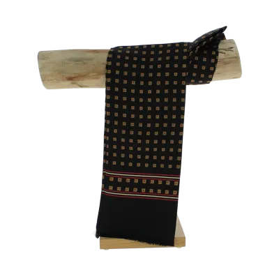 Black silk scarf for men - City Sport  Reference: 5058 | Chapellerie Traclet