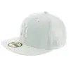 Casquette Fitted Basics 59 Fifty Yankees NY Blanc - New Era Reference : 6485 | Chapellerie Traclet