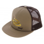 The Wilds Cotton Trucker Cap Beige & Brown - Coal