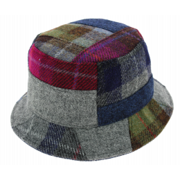 Chapeau Bob Banbridge Patchwork Harris Tweed - Traclet