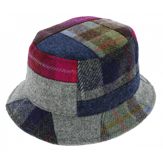 Banbridge Patchwork Harris Tweed Bucket Hat - Traclet