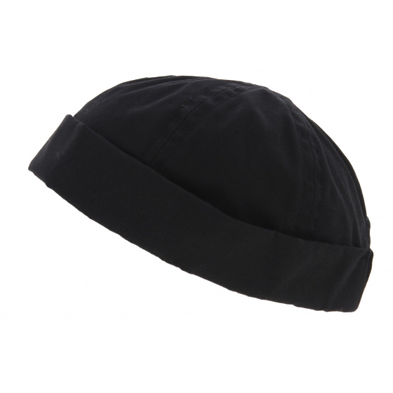 Waterproof Cotton Docker Beanie Rotterdam Black - Traclet