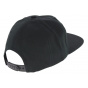 Black Cotton Snapback Cap - Huf