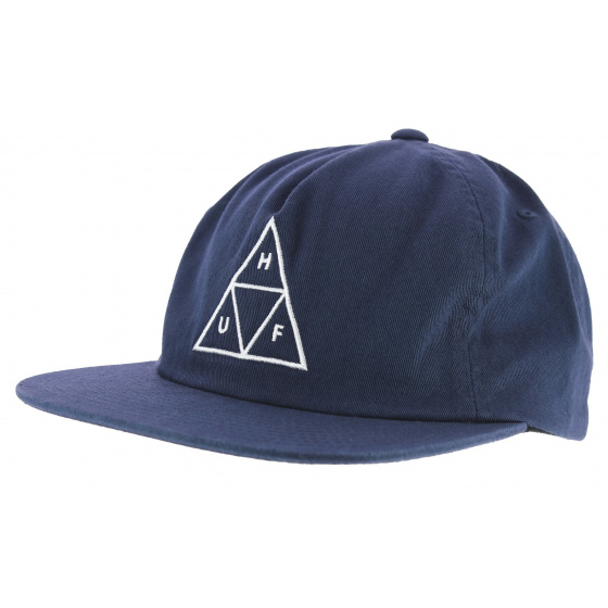 Snapback Triple Triangle Cotton Cap Blue - Huf