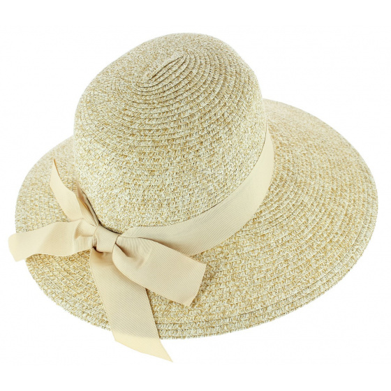 Valencia Summer Paper Straw Sun Hat Beige - Marone