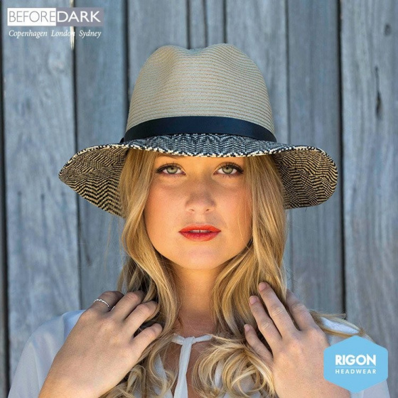 Giselle Natural Fibers Traveller Hat Beige - Rigon Headwear