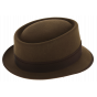Lorenzo Brown Felt Trilby Hat - Mayser