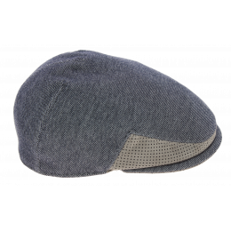 Casquette Plate Unchain Coton Bleu & Gris - Marone