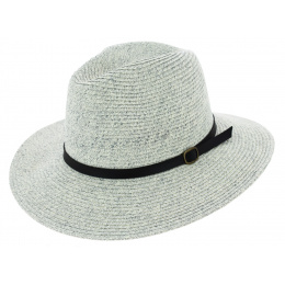 Traveller Valencia Paper Straw Hat White & Gray - Marone