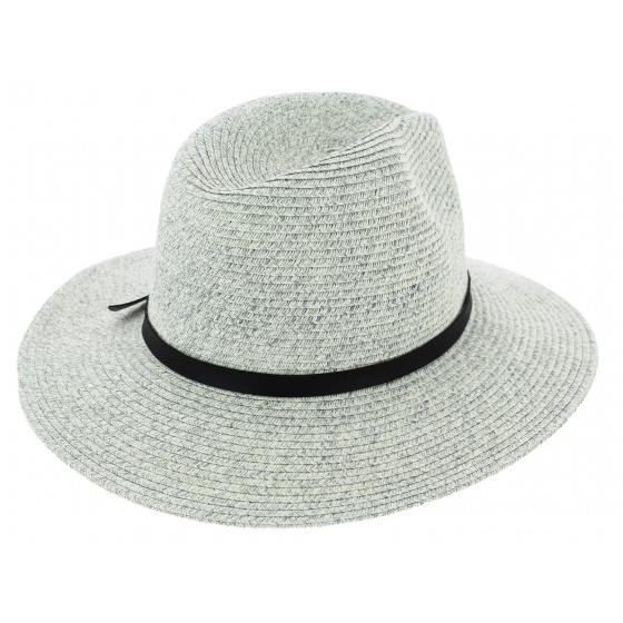 Traveller Valencia Paper Straw Hat White & Gray - Marone