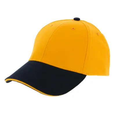 Casquette Strapback Liberty Sandiwch Jaune & Marine - Traclet Reference : 2198 | Chapellerie Traclet