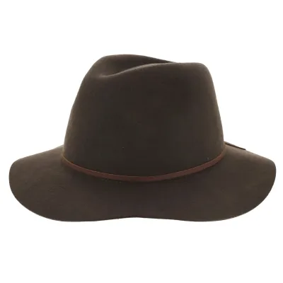 Chapeau Traveller Wesley Feutre Laine Marron - Brixton Reference : 5494 | Chapellerie Traclet