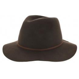 Wesley Traveller Hat Brown Wool Felt - Brixton