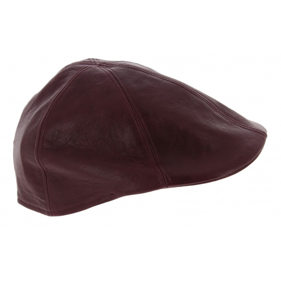 Casquette Bombée Invecchiata Cuir Prune - Traclet Casquette Bombée Invecchiata Cuir Prune - Traclet