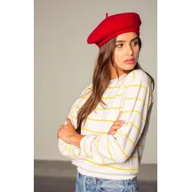 Béret Audrey Laine Rouge- Brixton Reference : 2953 | Chapellerie Traclet