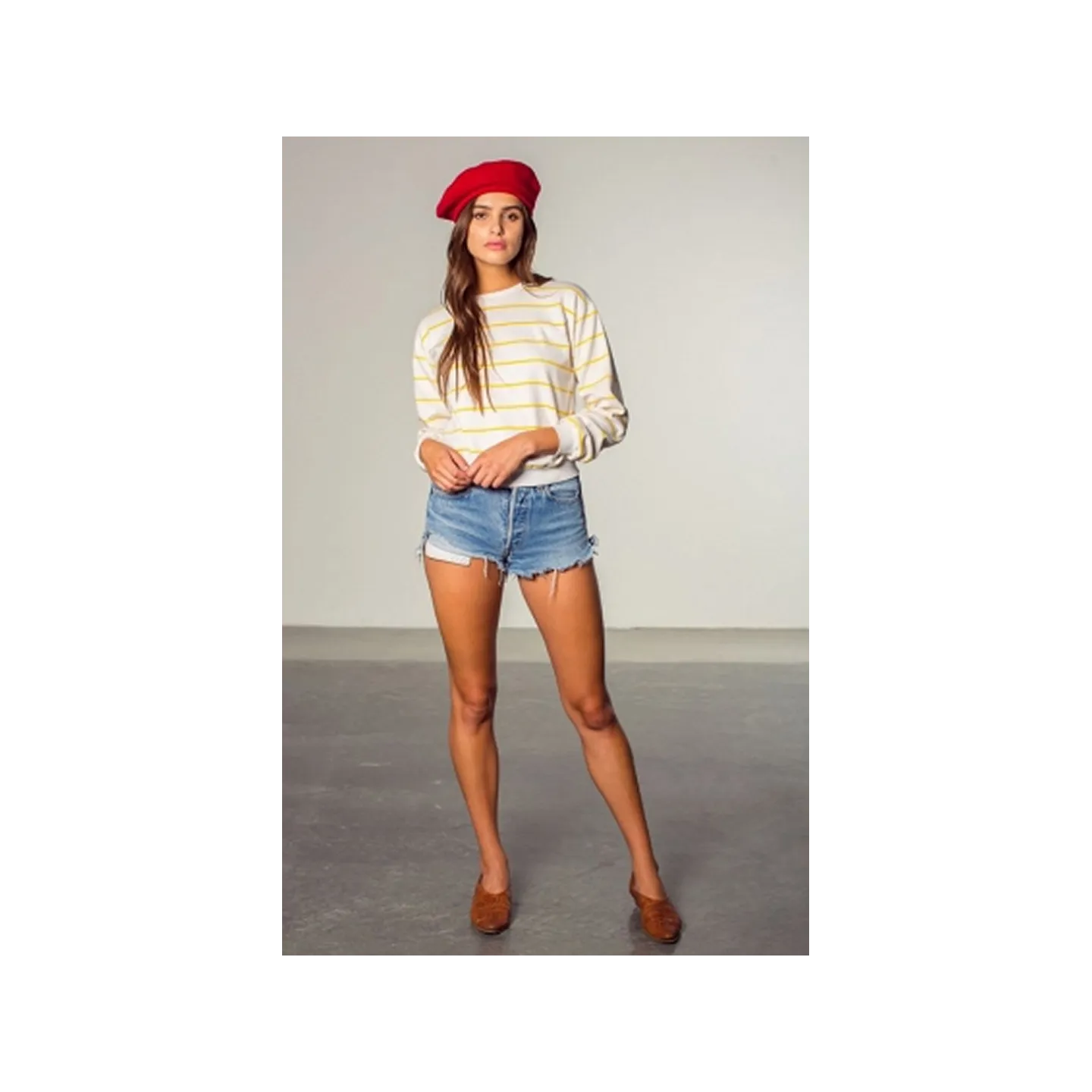 Red Wool Audrey Beret - Brixton Reference: 2953 | Traclet Hat Shop