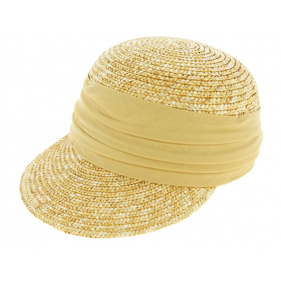 Natural Straw Beige Protection UPF 50+ Cap - Seeberger 