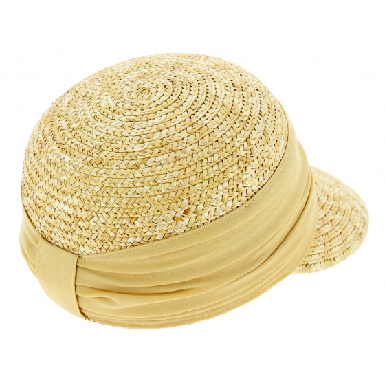 Natural Beige Straw Cap with UPF 50+ Protection - Seeberger