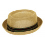 PorkPie Hat Don Gringo Natural Paper Straw - Herman Headwear
