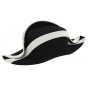 Second Empire Prefect Style Bicorne Hat Wool Felt