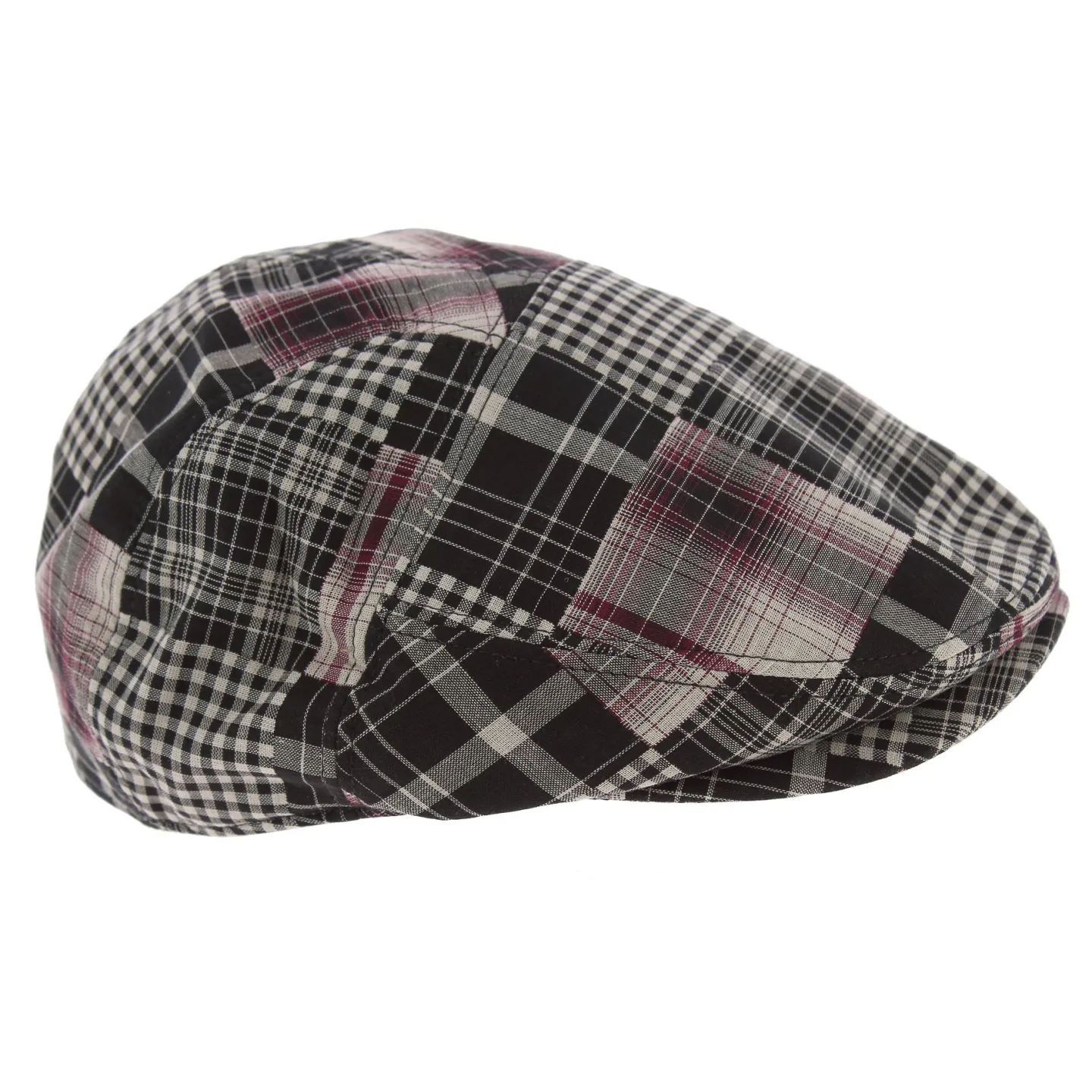 Casquette Plate Brit Coton Noir & Beige - Aussie Apparel Reference : 4071 | Chapellerie Traclet