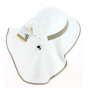 Beige High Protection Neck Cover Hat - Soway