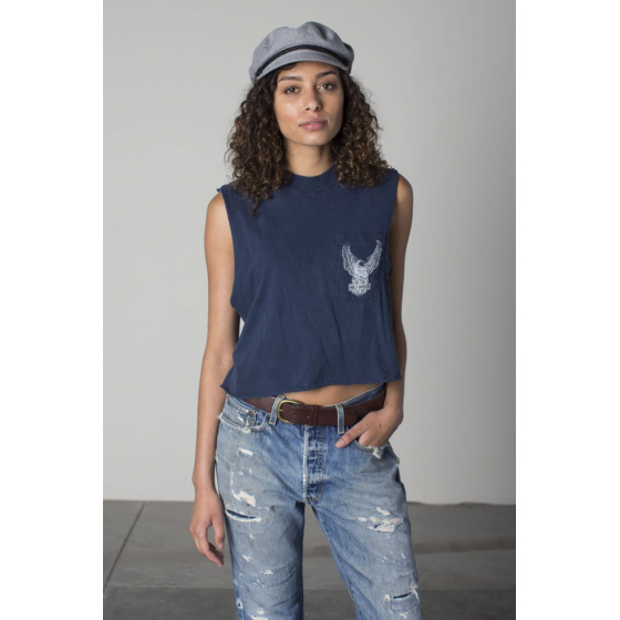 Grey Fiddler Sailor Cap - Brixton Grey Fiddler Sailor Cap - Brixton