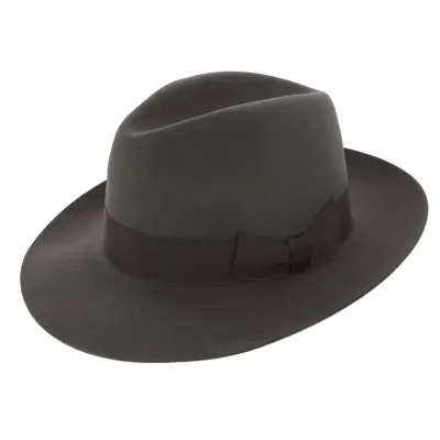 Chapeau Borsalino gris - Feutre poil Reference : 2124 | Chapellerie Traclet