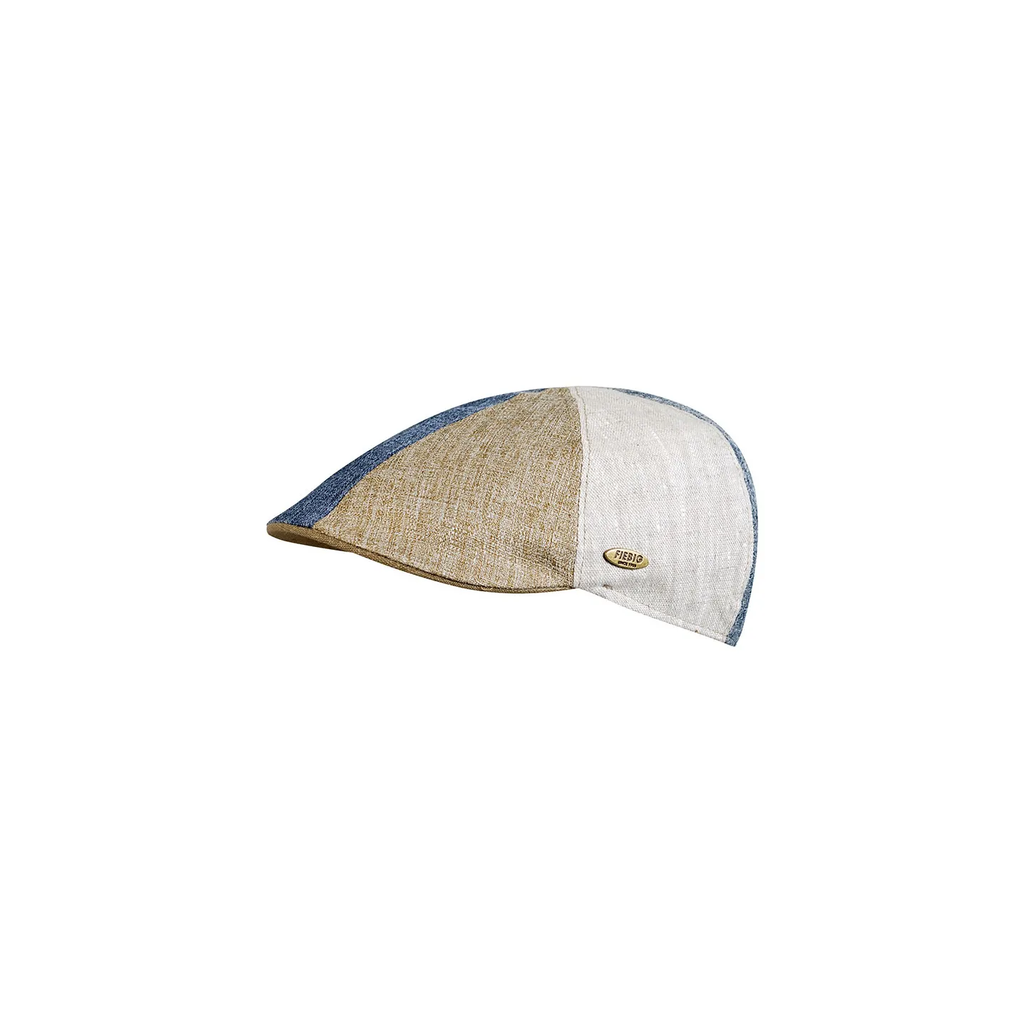 Casquette bombée patchwork beige Reference : 7031 | Chapellerie Traclet