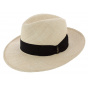 Borsalino NewMan Panama Natural Fedora Hat