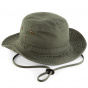 Olive Green Cotton Malindi Bucket Hat