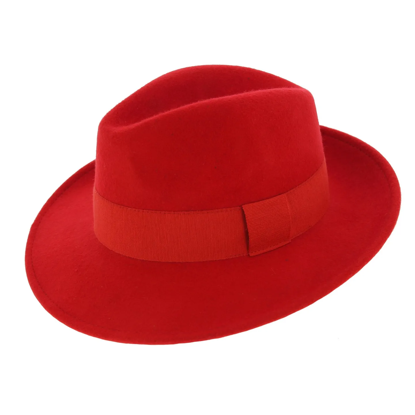 Chapeau Fédora Imperméable Feutre Laine Vanador Rouge - Traclet Reference : 890 | Chapellerie Traclet