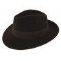 Waterproof Fedora Hat Felt Wool Vanador Brown - Traclet
