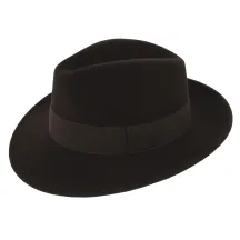 Chapeau Fédora Imperméable Feutre Laine Vanador Marron - Traclet Reference : 7216 | Chapellerie Traclet