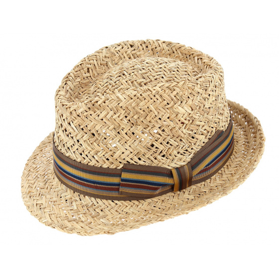 Varadero Natural Straw Trilby Hat - Traclet