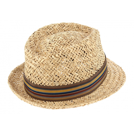 Varadero Natural Straw Trilby Hat - Traclet