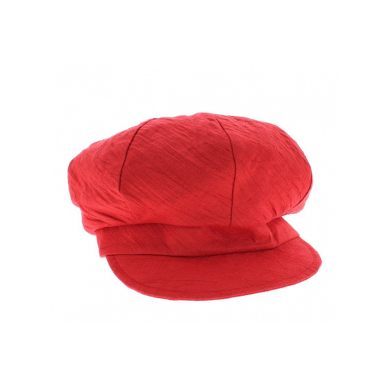 Cap gavroche Lin liberty red 
