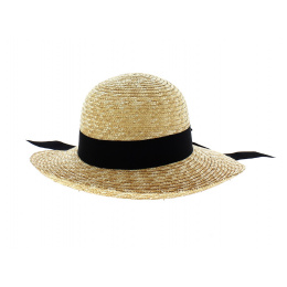 Capeline Fine Paille - Noir