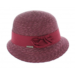 Chapeau cloche paille Winona - Violet 