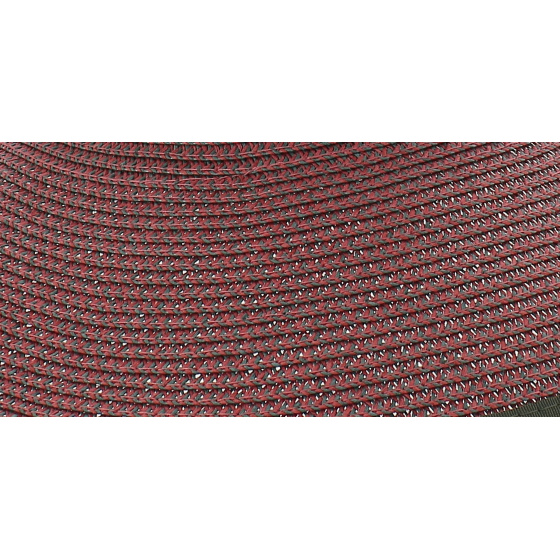 Capeline paille sans fond rose