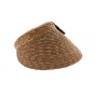 Flechet burnt bread straw visor
