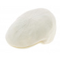 White Off-White Flat Golfer Cap - Broner