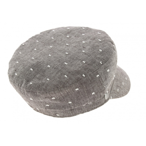 Malden Cotton & Linen Summer Army Cap Gray - Kangol Malden Cotton & Linen Summer Army Cap Gray - Kangol