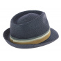 Trilby Spérone Straw Hat Blue Paper - Bugatti