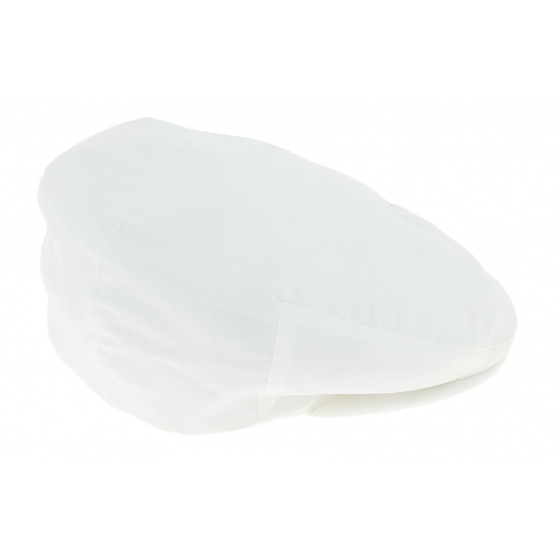 Waterproof Flat Cap Wavre White - City Sport